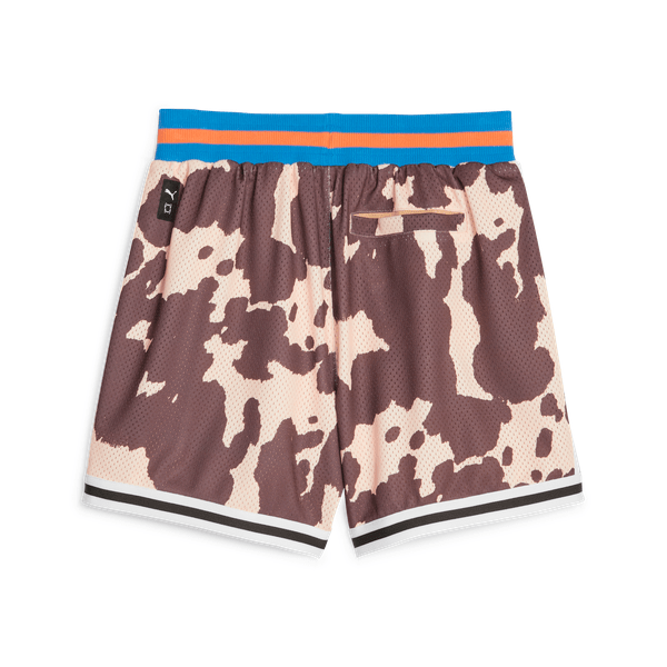 Clydes Closet All Over Print Short Sand Dune/Chestnut Brown - LOKK