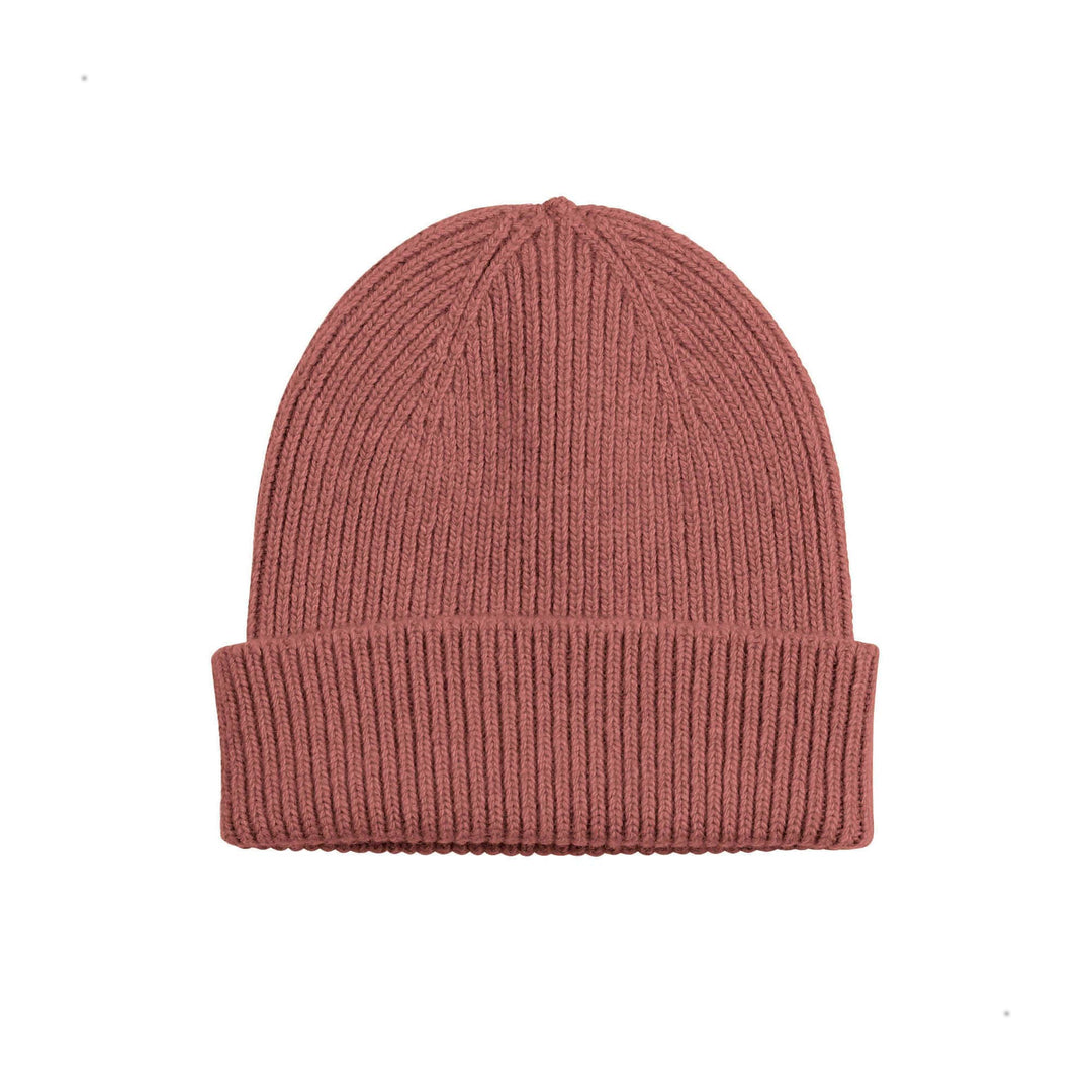 Merino Wool Beanie Rosewood Mist - LOKK