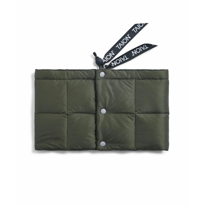 Basic Down Neck Warmer Olive Green