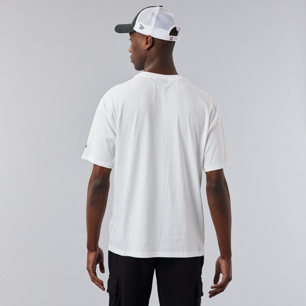 Tee White Oversized Big Logo - LOKK