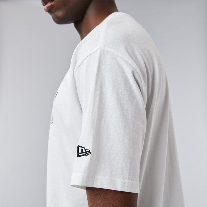 Tee White Oversized Big Logo - LOKK
