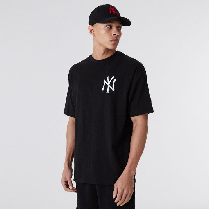 Tee Black Oversized Big Logo - LOKK