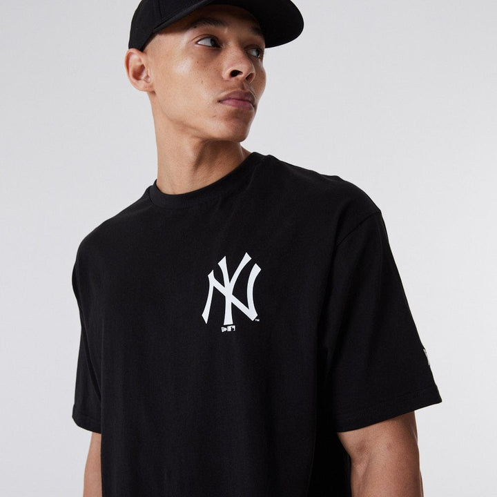 Tee Black Oversized Big Logo - LOKK