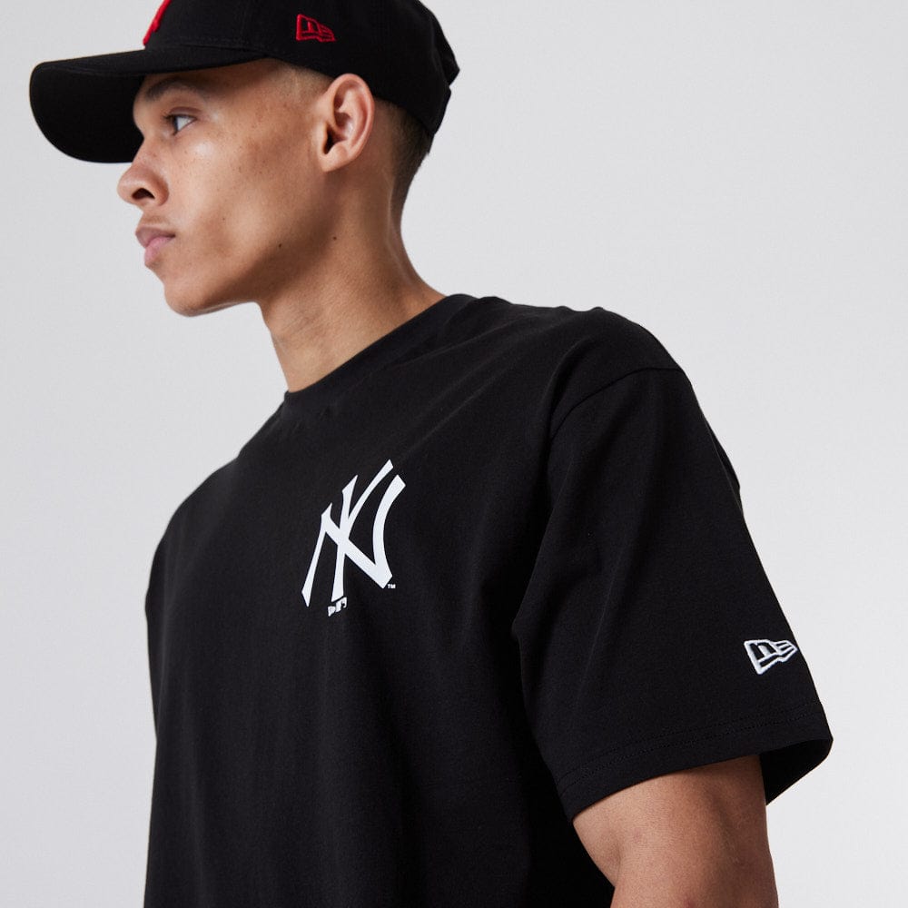 Tee Black Oversized Big Logo - LOKK