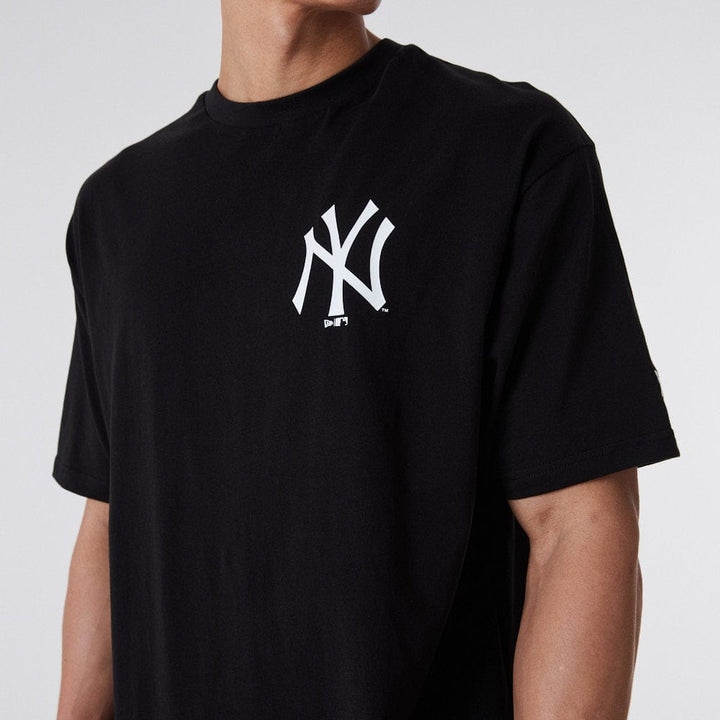 Tee Black Oversized Big Logo - LOKK
