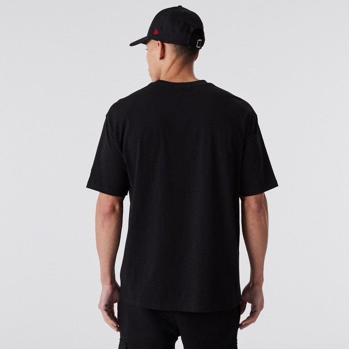 Tee Black Oversized Big Logo - LOKK