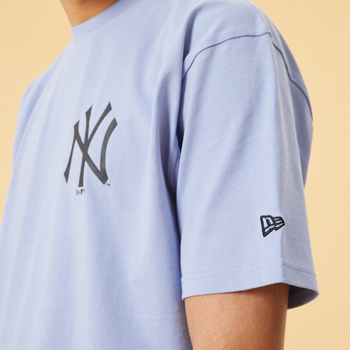 Tee Blue Oversized Big Logo - LOKK