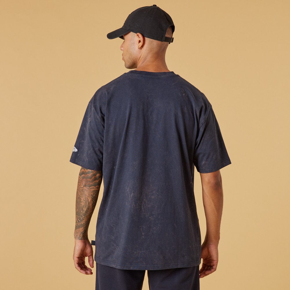 Washed Pack Oversized Tee NY Yankees Navy - LOKK