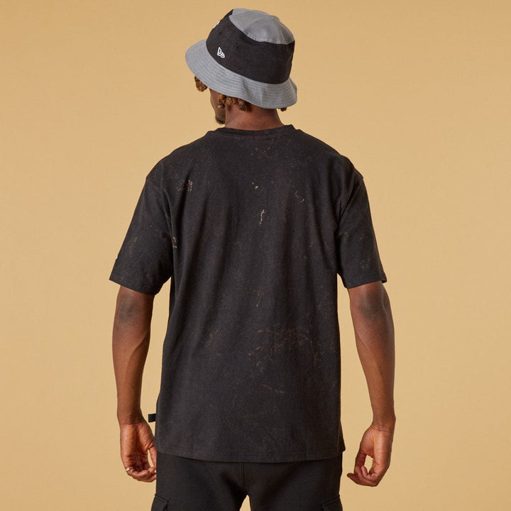 Washed Pack Oversized Tee Las Vegas Raiders Black - LOKK