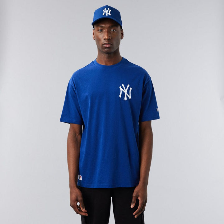 Tee Oversized NY Yankees Blue/White - LOKK