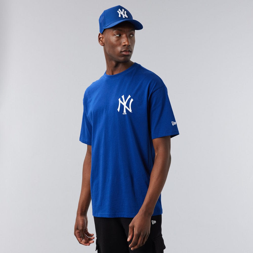Tee Oversized NY Yankees Blue/White - LOKK