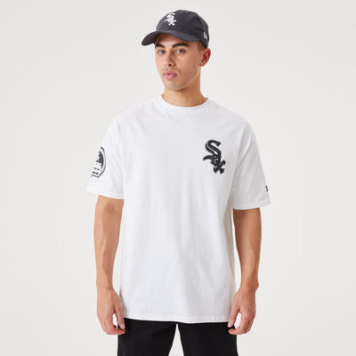 Heritage Back Print Oversize Tee Chicago White Sox  White/Black