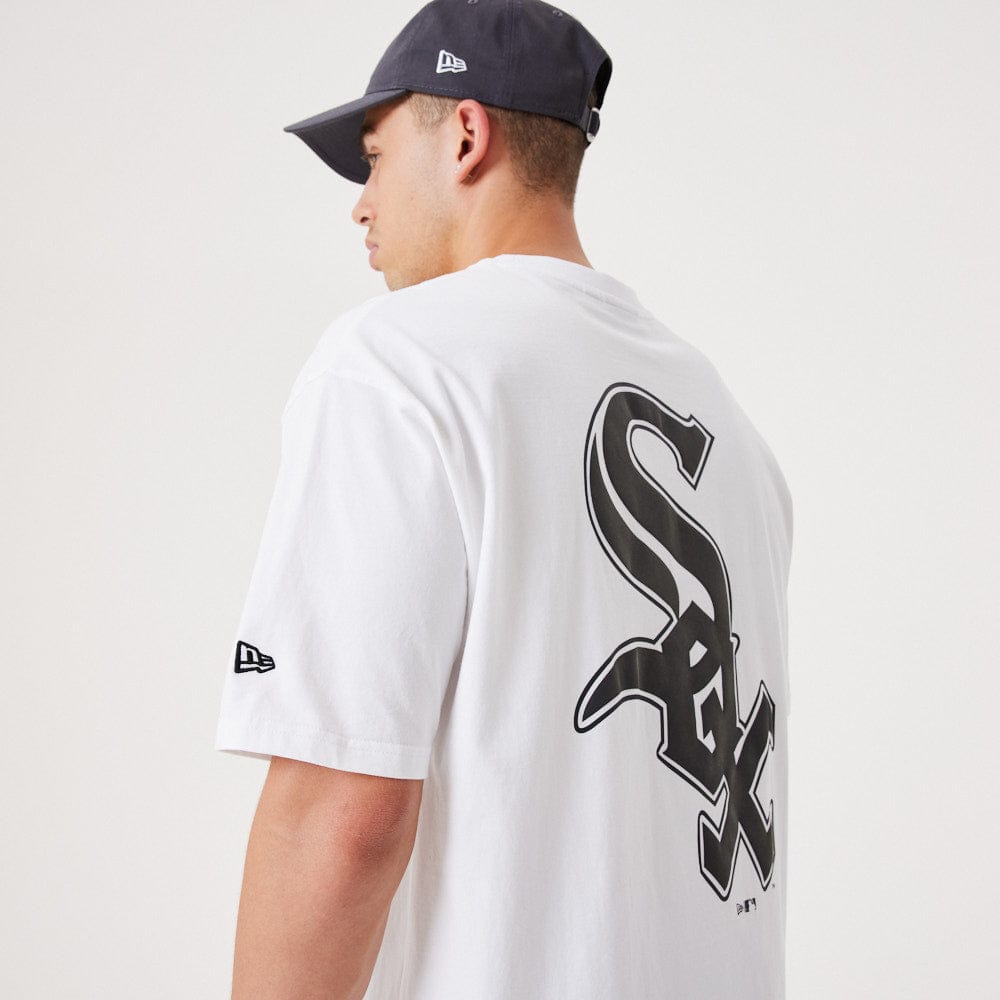 Heritage Back Print Oversize Tee Chicago White Sox  White/Black