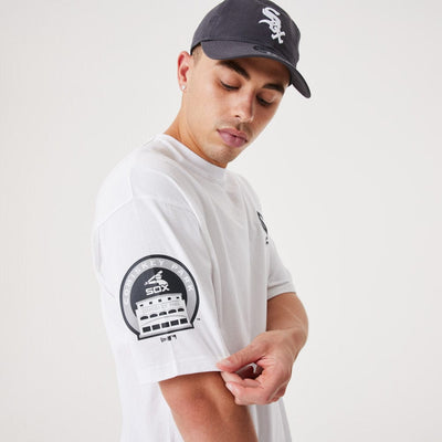 Heritage Back Print Oversize Tee Chicago White Sox  White/Black