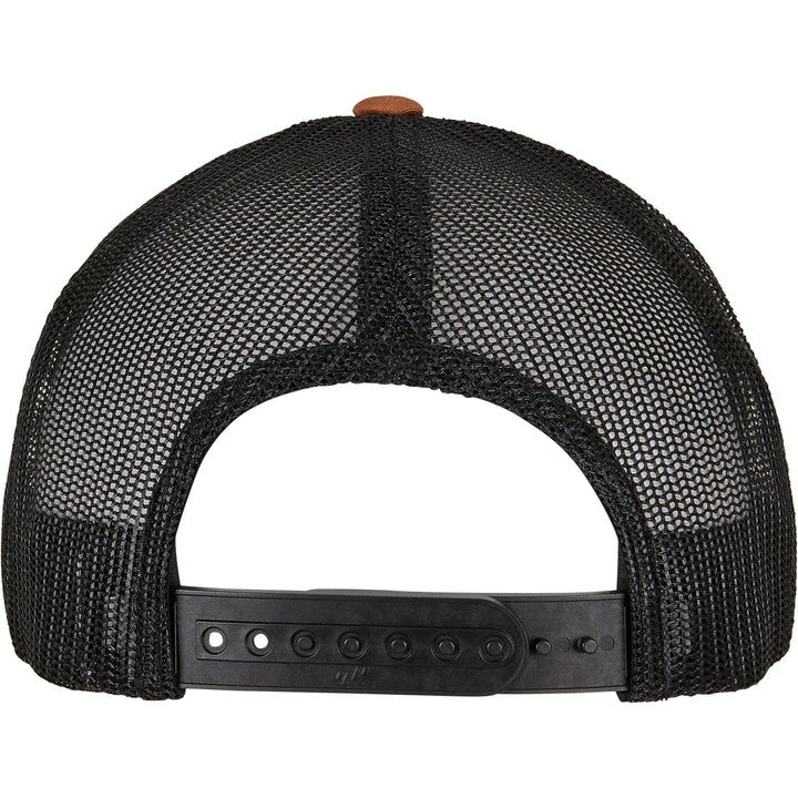 Coyote Brown Trucker Cap w/ Black Mesh Retro - Yupoong 6606T - LOKK