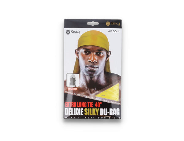 Deluxe Silky Satin Durag Gold  - King J - LOKK