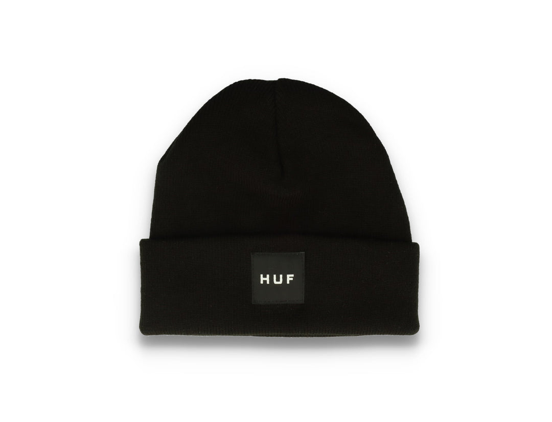 HUF Box Logo Beanie Black - LOKK