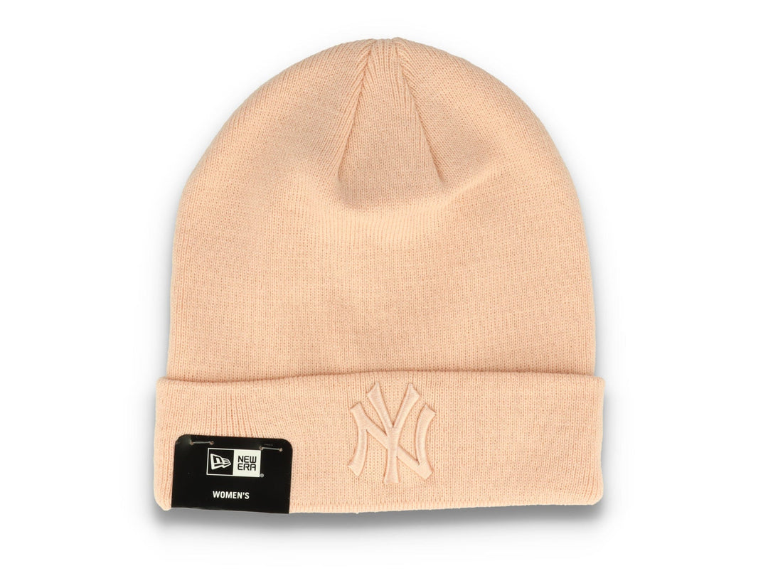 Cuff Beanie Womens League Essential NY Yankees Pink - LOKK