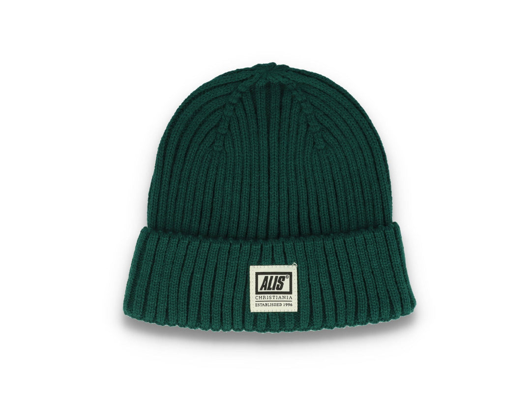 Lue Alis Fisherman Patch Beanie Bottle Green - LOKK