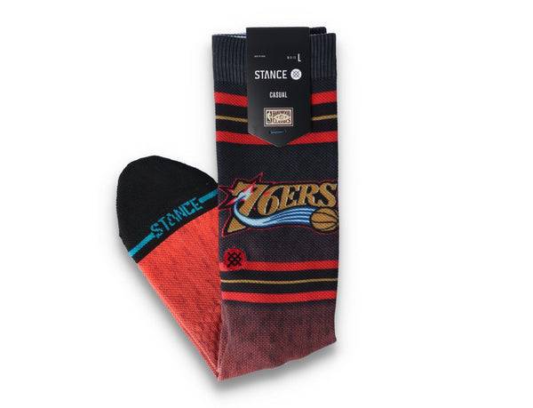 Stance Fader Philadelphia 76ers Black - LOKK