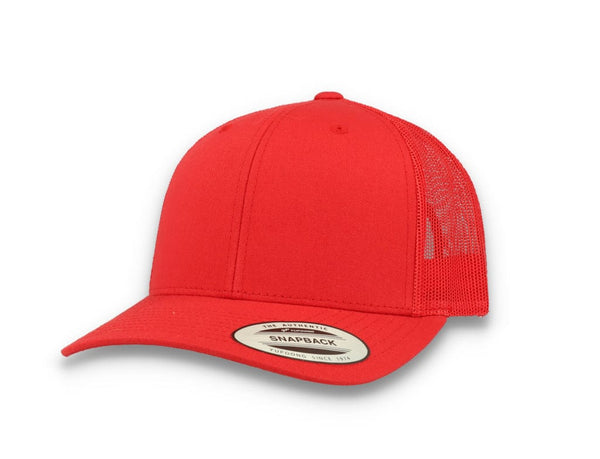 Red Trucker Cap Retro - Yupoong 6606 - LOKK