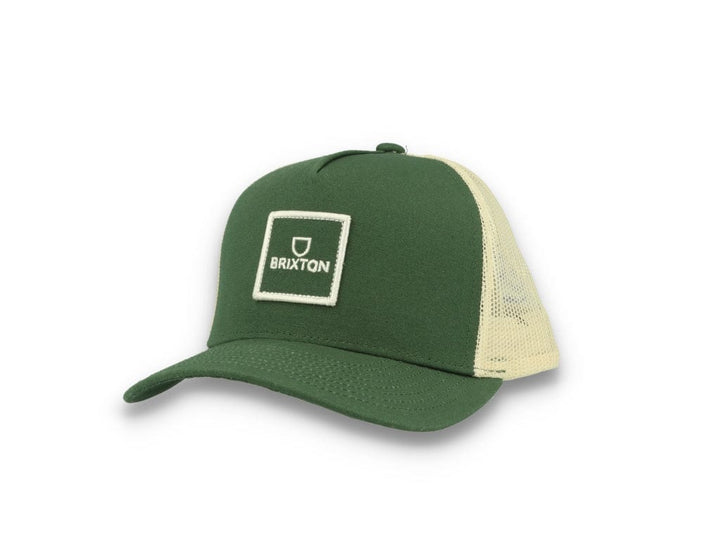 Trucker Cap Alpha Block X C MP Mesh Cap Dark Forest/Off White - LOKK