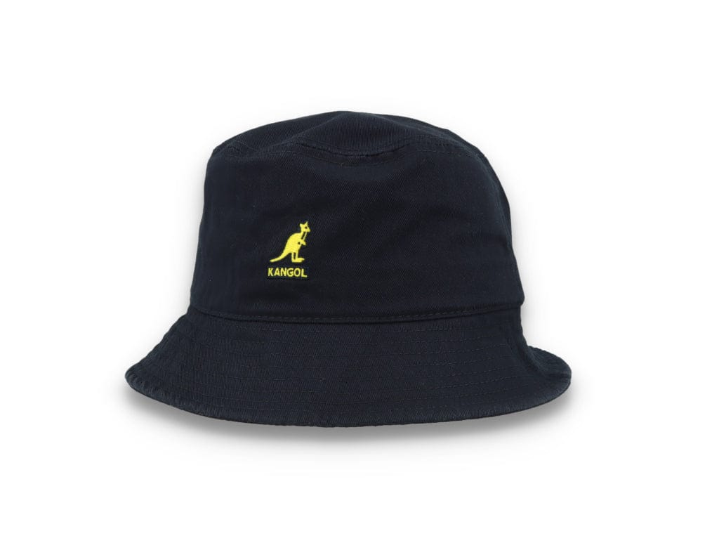 Kangol Washed Bucket Hat, Navy Blue - LOKK