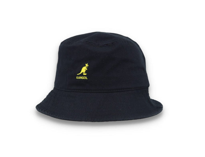 Kangol Washed Bucket Hat, Navy Blue - LOKK