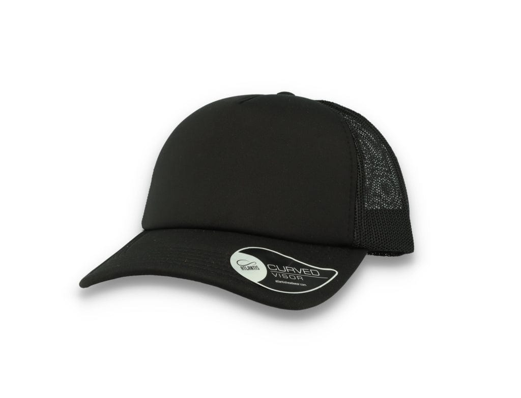 Trucker Cap Black/Black Atlantis Rapper Foam - LOKK