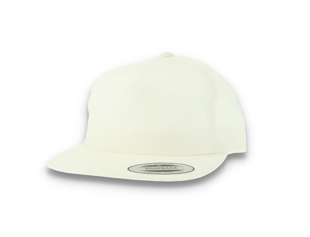 Yupoong 6502 Unstructured 5-Panel Snapback Cap White - LOKK