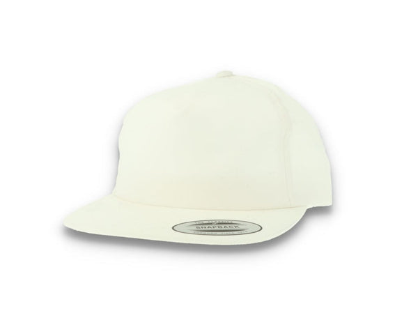 Yupoong 6502 Unstructured 5-Panel Snapback Cap White - LOKK