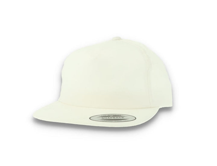 Yupoong 6502 Unstructured 5-Panel Snapback Cap White - LOKK