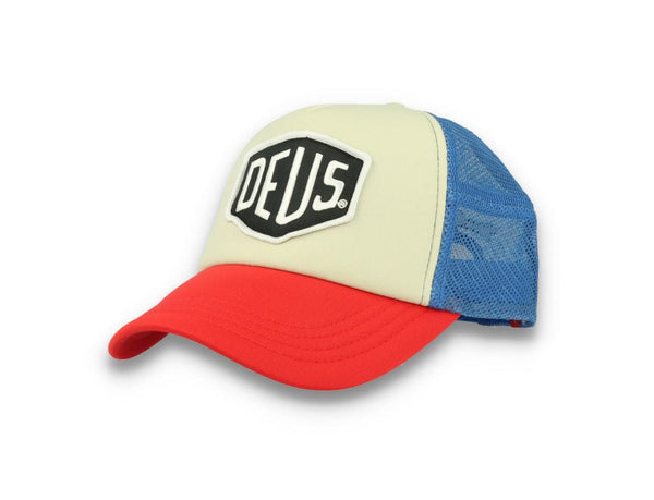 Trucker Cap Deus Ex Machina Baylands Blue/Beige/Red - LOKK
