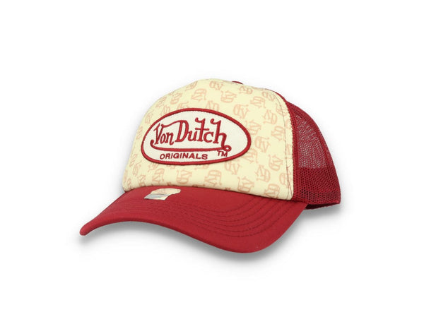 Von Dutch Trucker Cap Tampa Foam All Over Print Red/Blue - LOKK