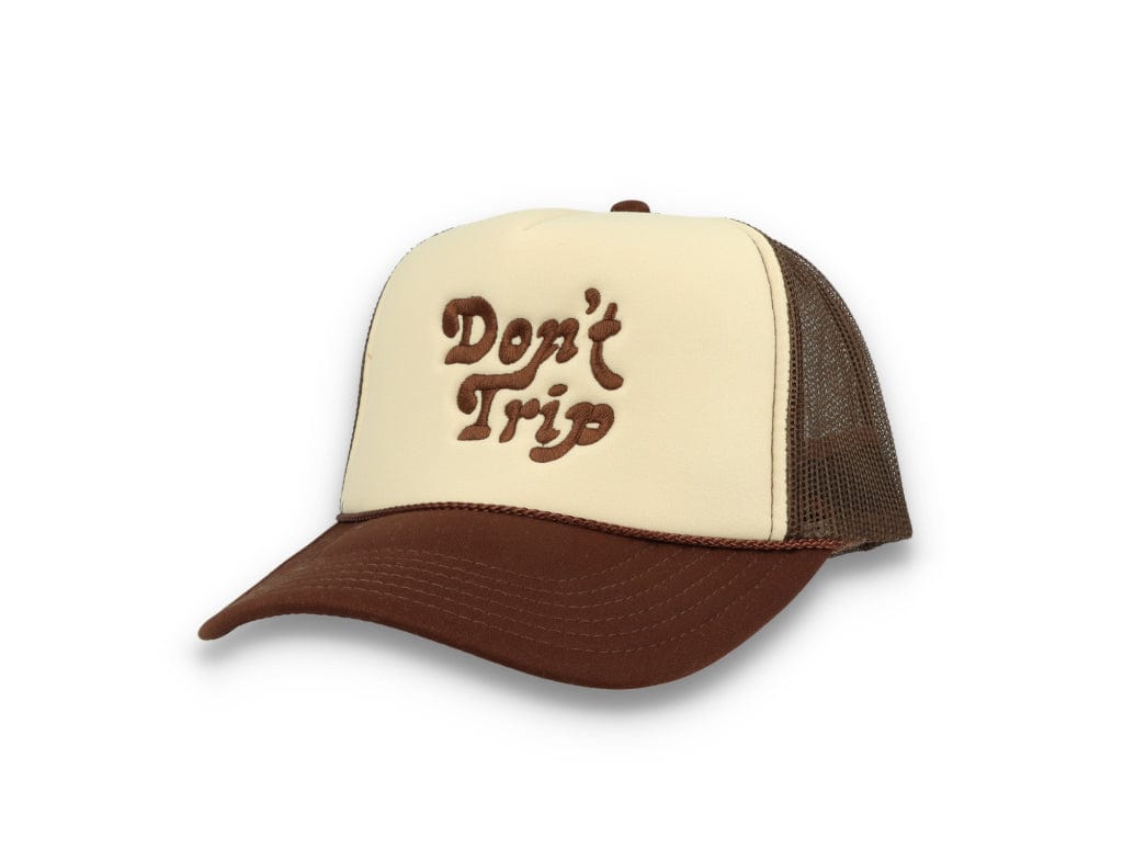 Trucker Cap Free & Easy Don't Trip Tan/Brown - LOKK