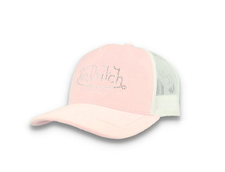 Trucker Cap Von Dutch Miami Velvet Light Pink/White - LOKK