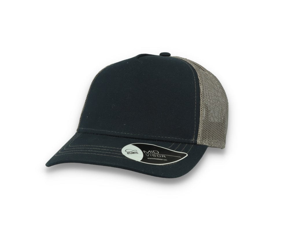 Trucker Cap Navy/Dark Grey Atlantis Rapper Canvas - LOKK