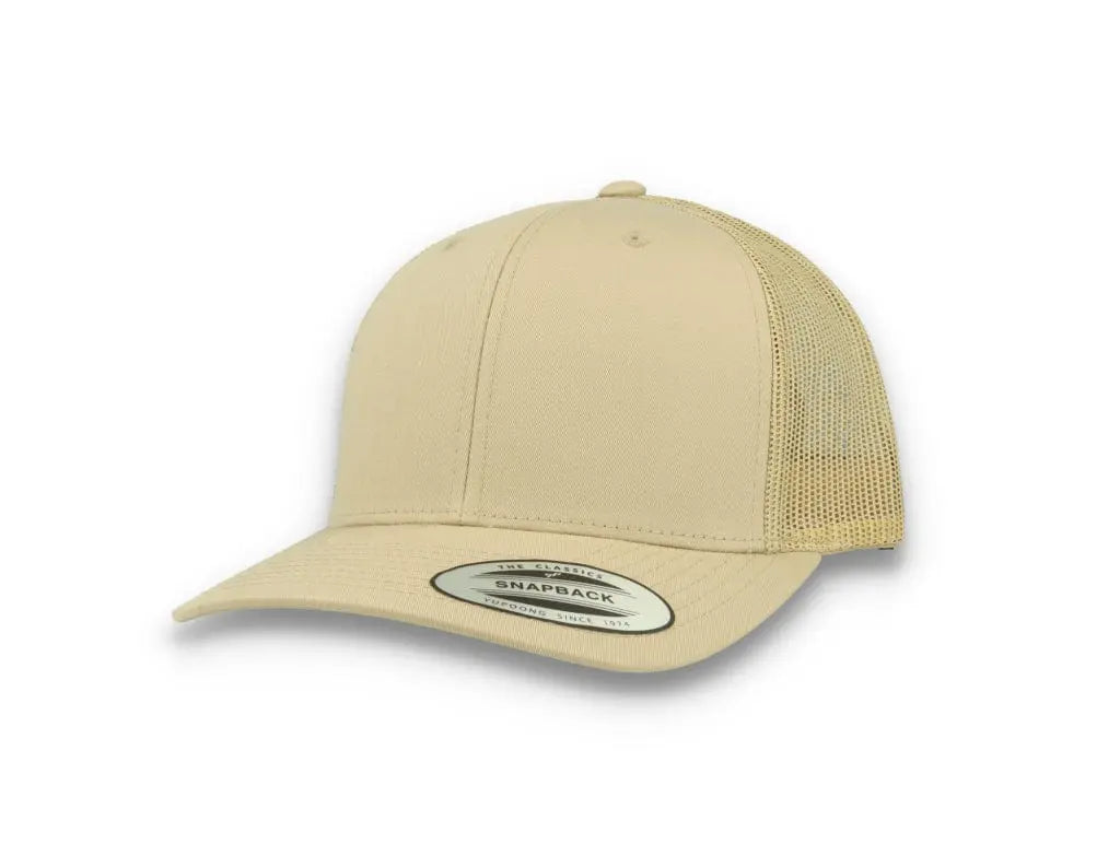 Khaki Trucker Cap Retro - Yupoong 6606 - LOKK