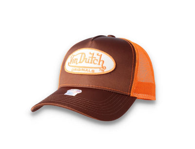 Von Dutch Trucker Cap Satin Brown/Orange