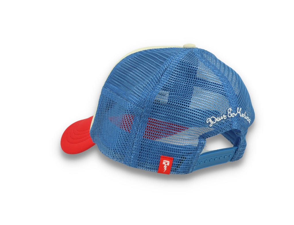 Trucker Cap Deus Ex Machina Baylands Blue/Beige/Red - LOKK
