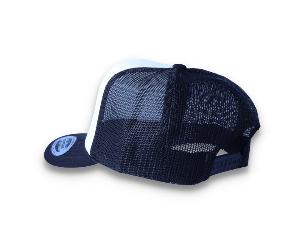 Black/White Trucker Cap Foam Curved Visor 6005FC - Yupoong - LOKK