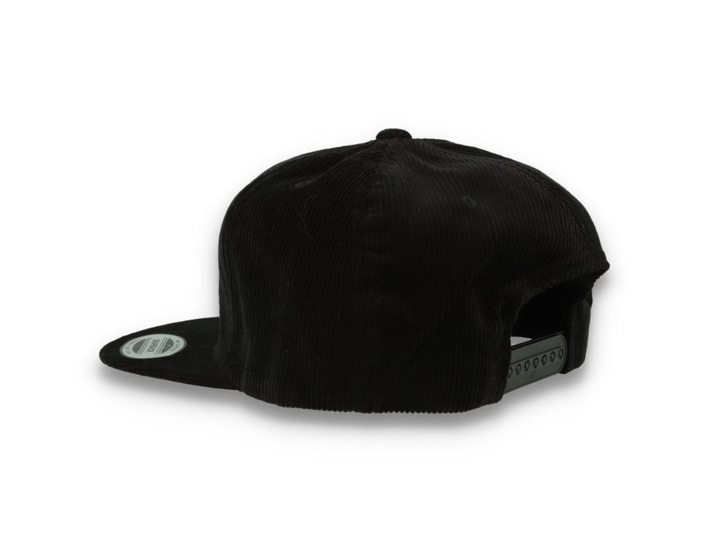 Yupoong 6508 Premium Corduroy Snapback Black - LOKK