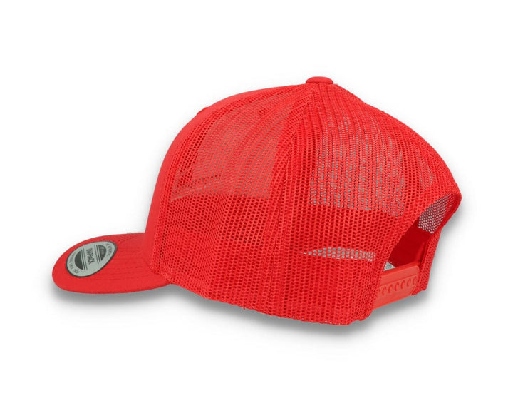Red Trucker Cap Retro - Yupoong 6606 - LOKK