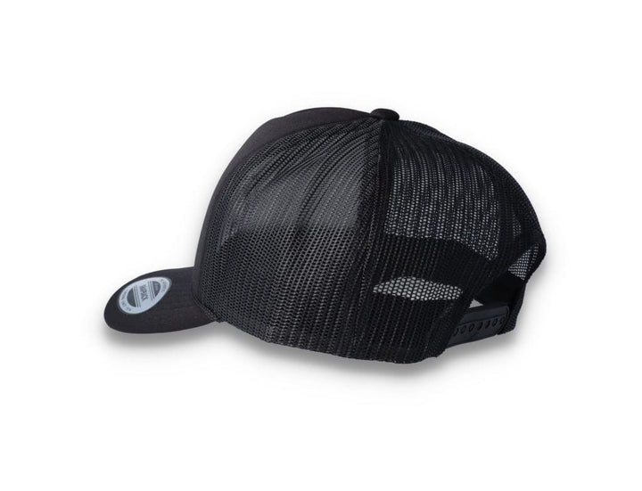Black Trucker Cap Foam Curved Visor 6005FC - Yupoong - LOKK