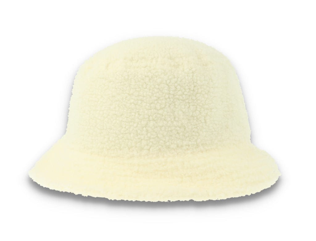 Bucket Hat Womens Borg Off-White - LOKK