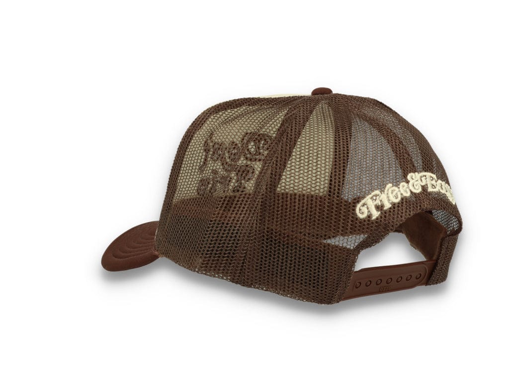 Trucker Cap Free & Easy Don't Trip Tan/Brown - LOKK