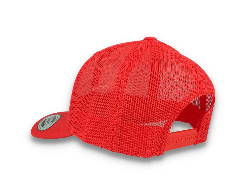 Red Trucker Cap Retro - Yupoong 6606 - LOKK