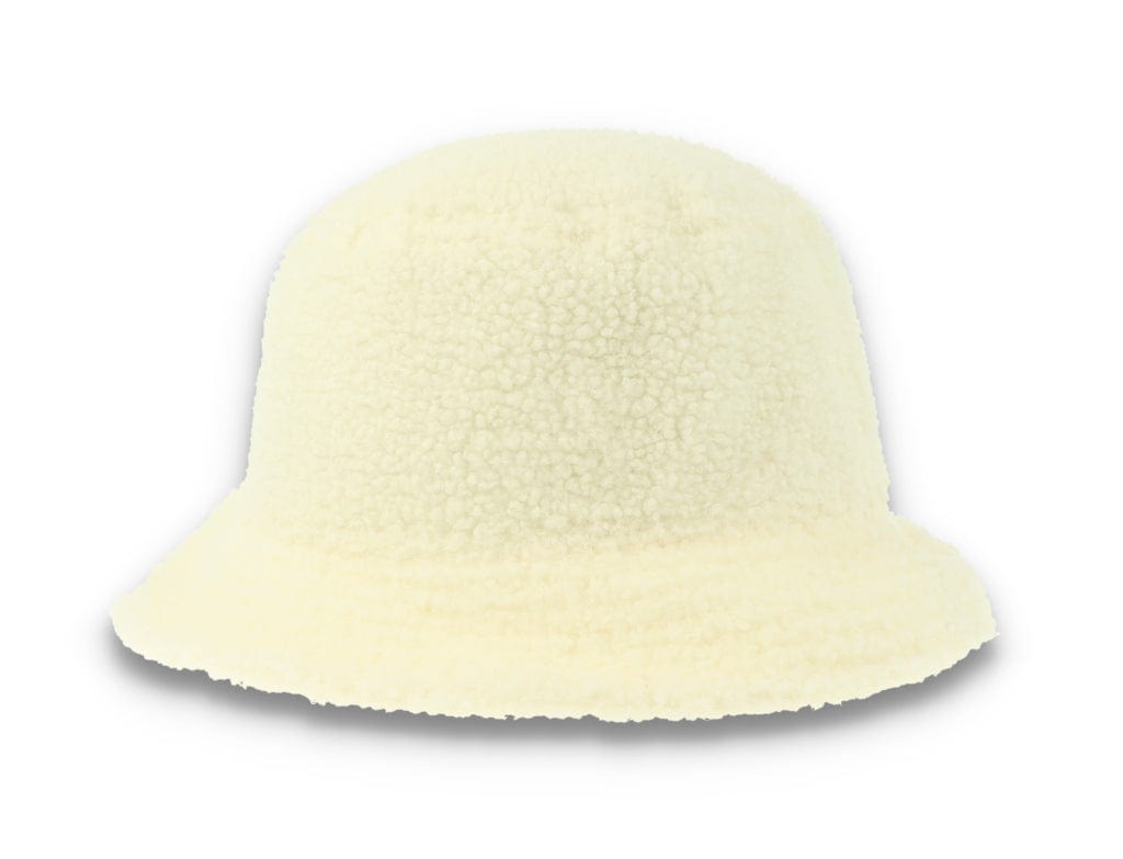 Bucket Hat Womens Borg Off-White - LOKK
