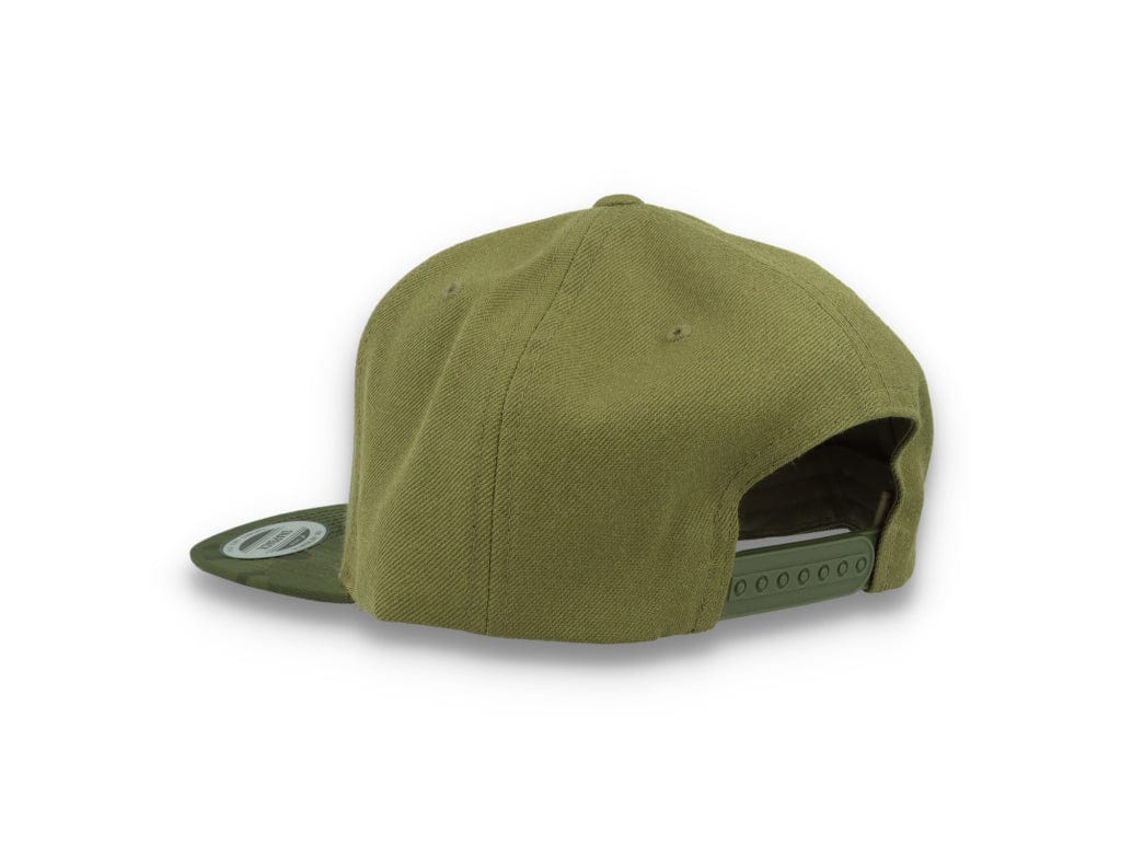 Yupoong Snapback Camo Visor 6089CV Olive Green - LOKK