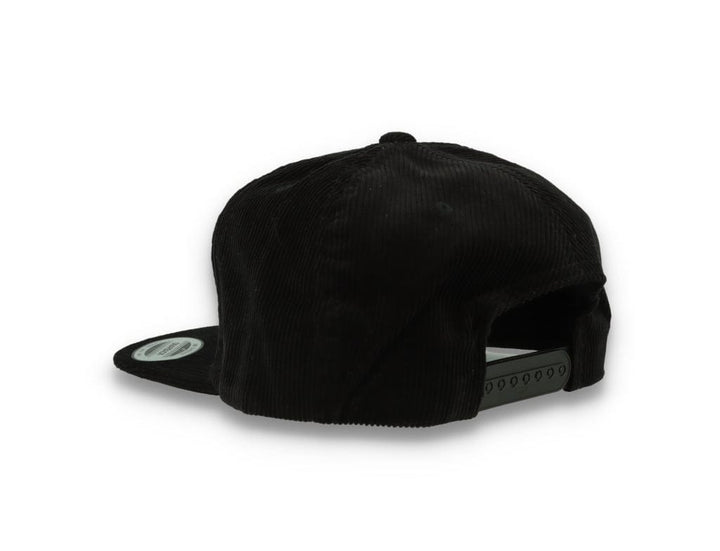 Yupoong 6508 Premium Corduroy Snapback Black - LOKK